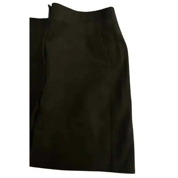 NWT Talbots Olive Moss Corduroy Button Down A-line Skirt Slash Pockets 10 Petite - Picture 4 of 8